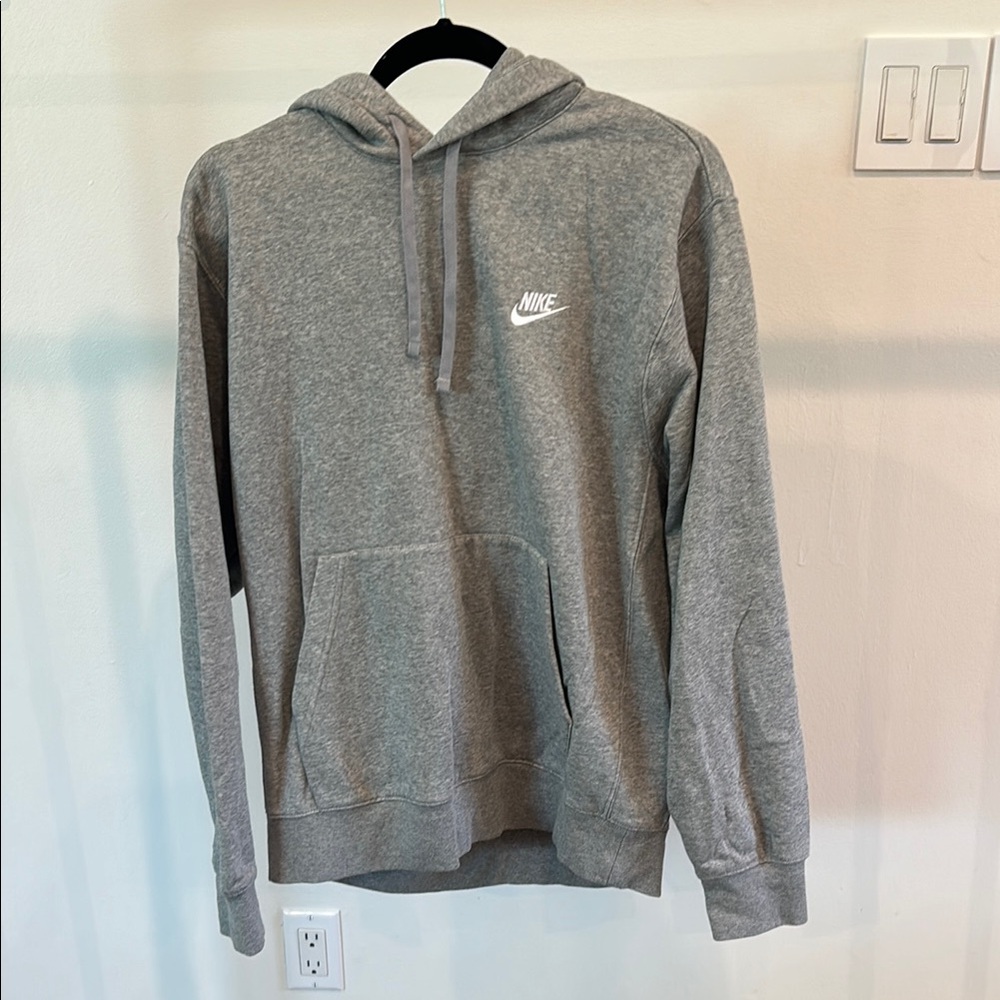 Nike Gray Hoodie Sweatshirt Athletic Style